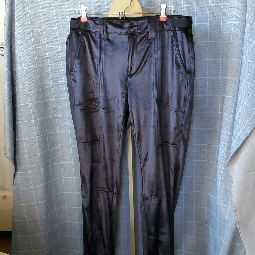 White House Black Market velvet cargo pants